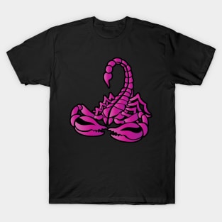 Pink Scorpion, Tribal Art Style T-Shirt